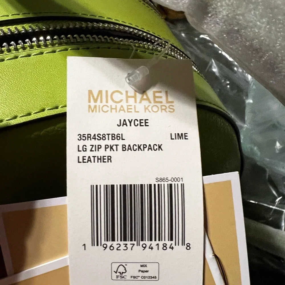 Michael Kors Large Jaycee Pebble Leather Backpack - Picture 6 of 9